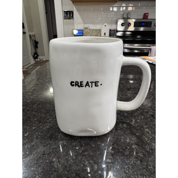 Vintage Rae Dunn M Exclusive by Magenta "CREATE." Coffee Tea Artist Mug RARE Cup - Picture 1 of 6